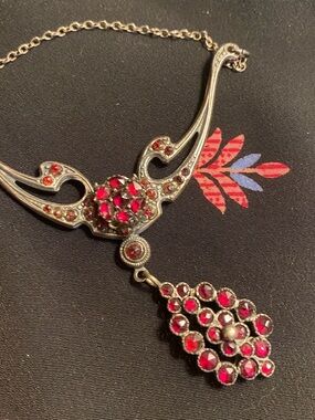 Garnet Necklace Vintage